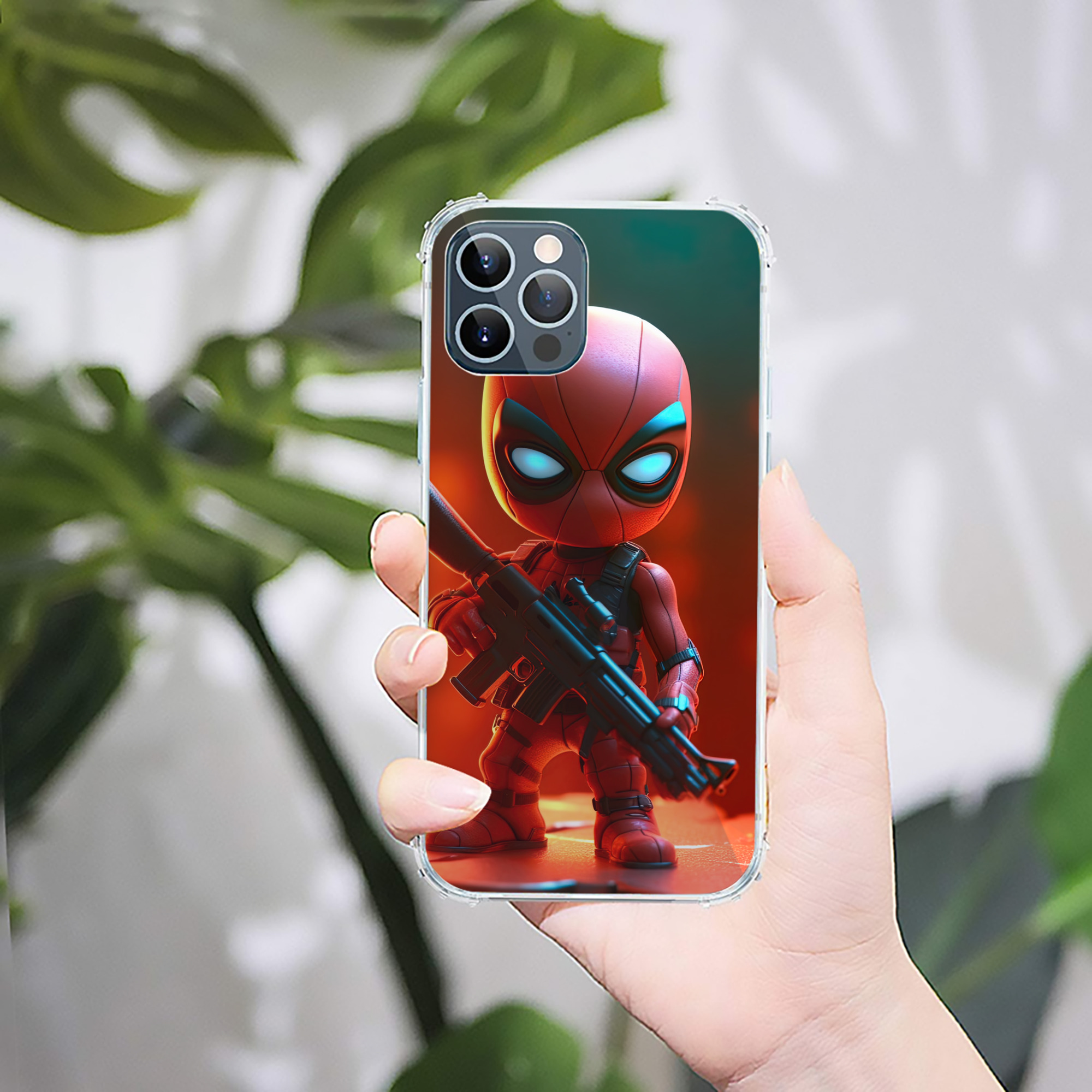 （画像用） Spider Man スパイダーマン 【iPhone 12シリーズ対応】透明スマホケース（クリアソフトケース）